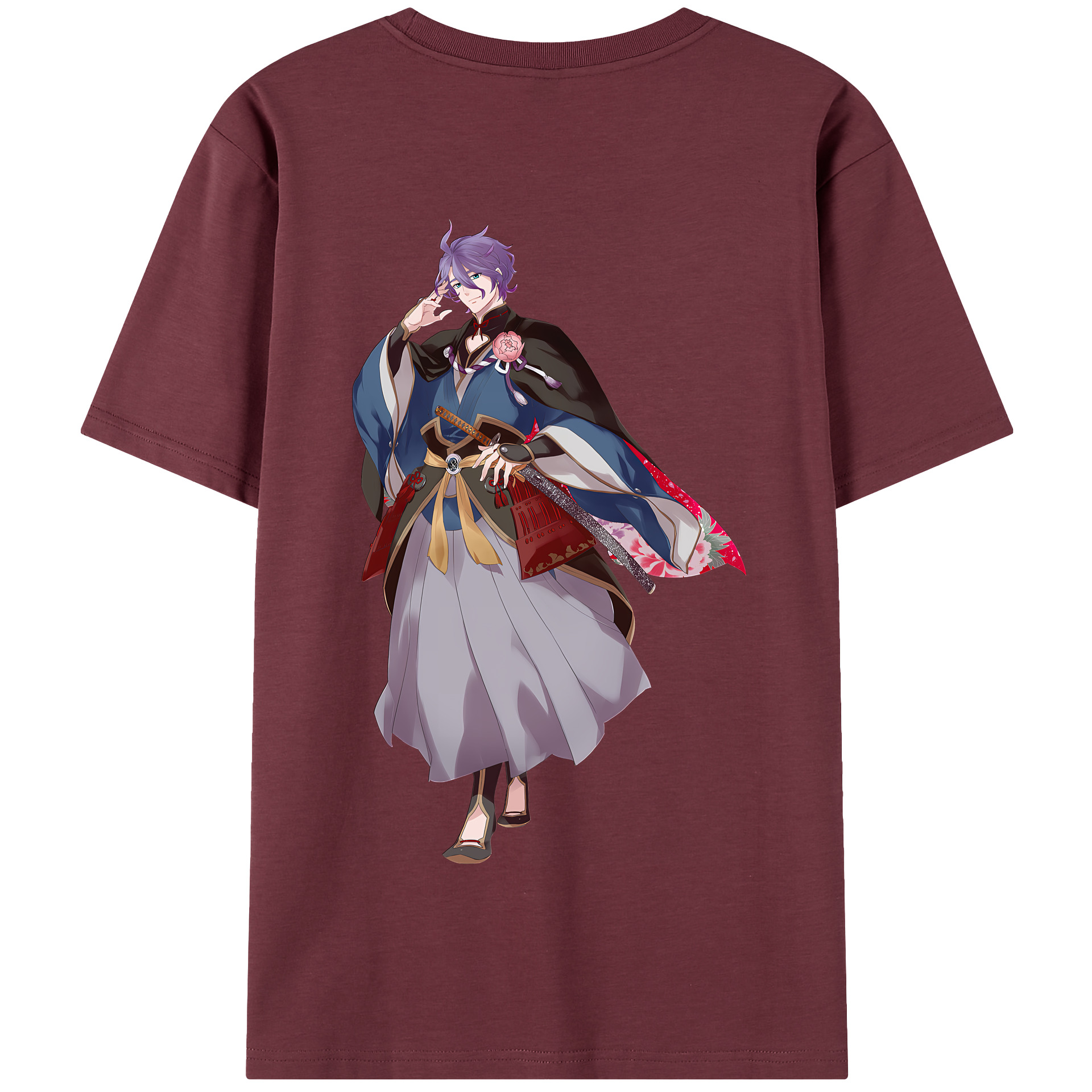 （画像用） 刀剣乱舞 Touken Ranbu 綿100％半袖Tシャツ（背面プリント）